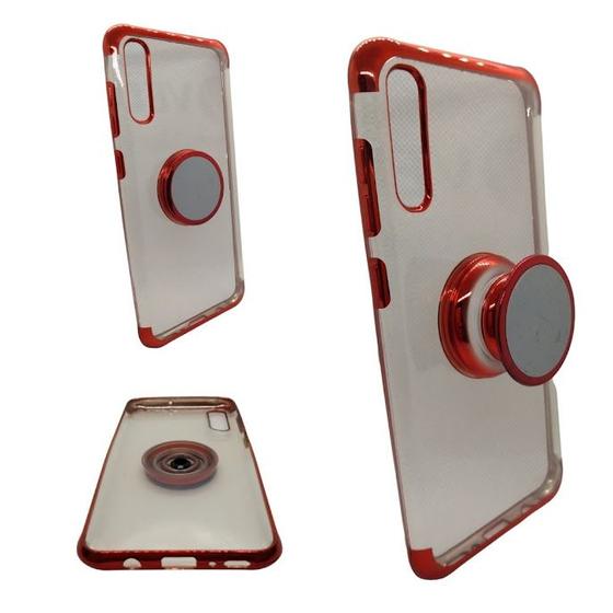 Imagem de Capa em silicone com suporte compatível com samsung galaxy a70 (tela: 6.7") (4g)