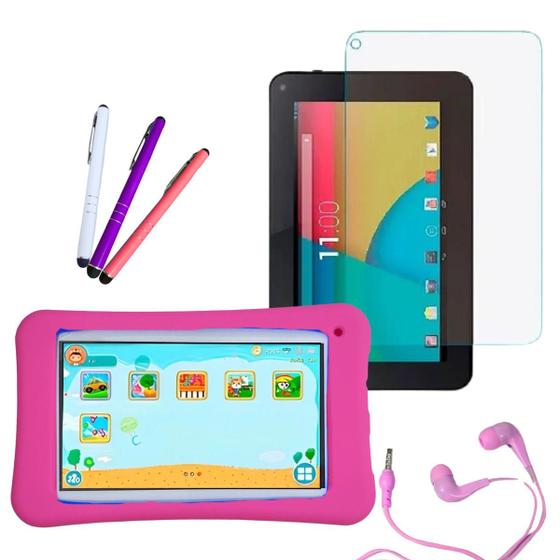 Imagem de Capa Emborrachada Kit p/ Tablet M7s Go M7 Wifi M7s Lite M7 Quad