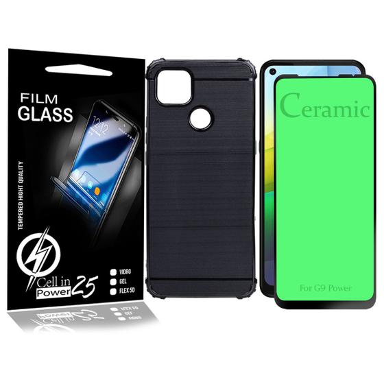 Imagem de Capa Emborrachada Moto G9 Power XT2097 6.78 + Pelicula DE CERAMICA - Cell In Power25