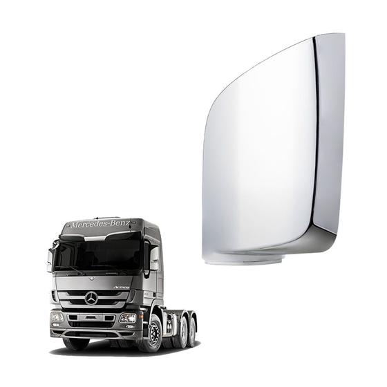 Imagem de Capa Espelho Superior para Mercedes-Benz Actros Cromado LE
