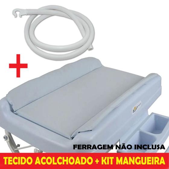 Imagem de Capa Estofada + kit Mangueira Para Banheira Millenia Original 3014 Pinos 10 Burigotto