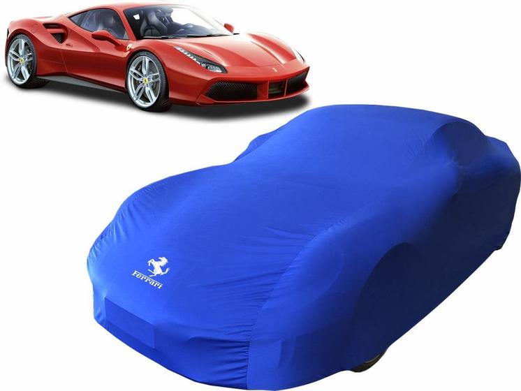 Imagem de Capa Ferrari 488 Tecido Lycra Macio Não Risca Pintura