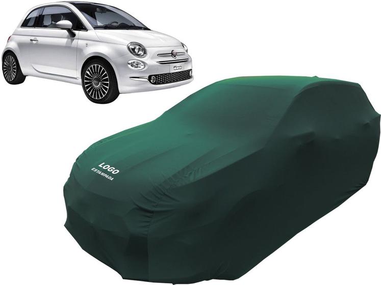 Imagem de Capa Fiat 500 Tecido Lycra Macio Não Risca Pintura