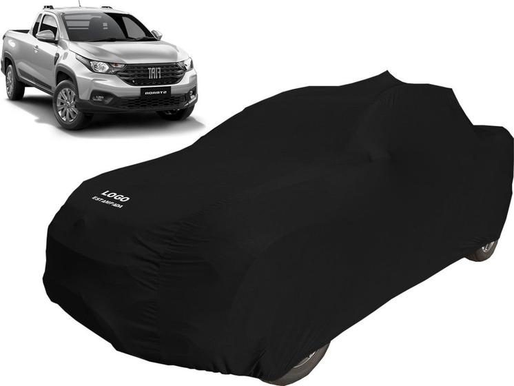 Imagem de Capa Fiat Strada Cab. Simples Tecido Lycra Não Risca Pintura