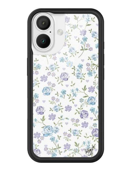 Imagem de Capa Floral Lilás e Azul Wildflower para iPhone 16