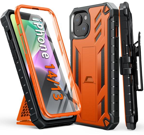 Imagem de Capa FNTCASE para iPhone 14/13 com Clip de Cinto e Suporte