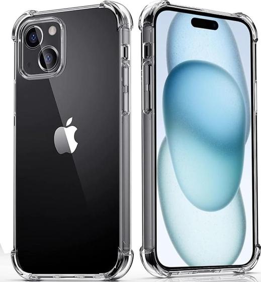 Imagem de Capa Gel Anti-impacto Para iPhone 15 - Transparente