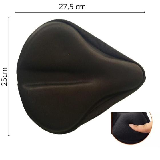 Capa Gel P/ Selim Banco Largo De Bike Bicicleta Anatômica Ajustável Menor preço em Capa Gel P/ Selim Banco Largo De Bike Bicicleta Anatômica Ajustável