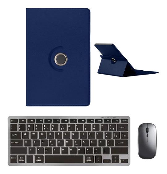 Imagem de Capa Giratória Compativel Para Galaxy Tab A9 Plus + Teclado E Mouse