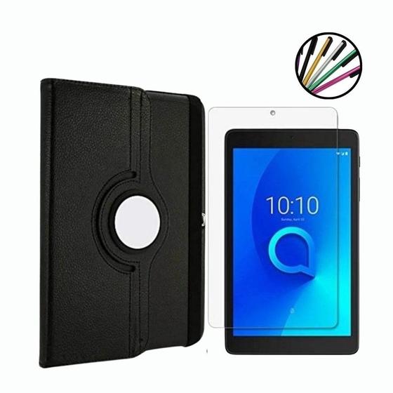 Imagem de Capa Giratória + Película + Caneta Touch Para Tablet Alcatel 1T 10'