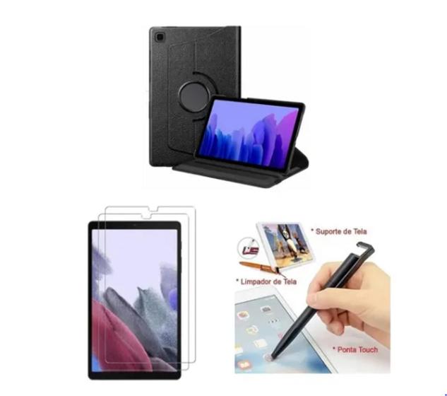 Capa Giratória + Película + Caneta Touch Para Tablet Galaxy Tab A7 Lite 8.7 Menor preço em Capa Giratória + Película + Caneta Touch Para Tablet Galaxy Tab A7 Lite 8.7