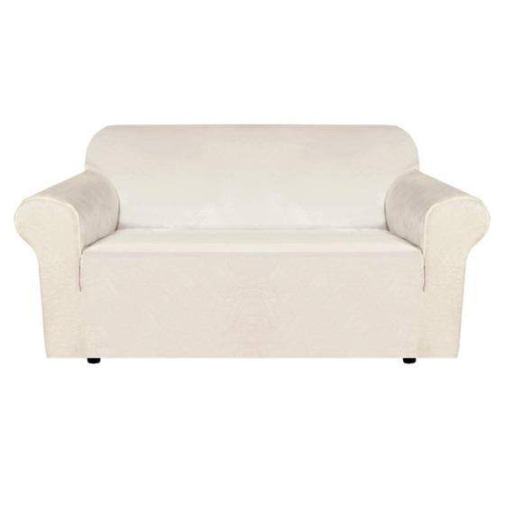 Imagem de Capa H.VERSAILTEX Stretch Velvet Loveseat Ivory