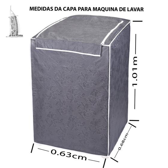 Imagem de Capa Impermeável Máquina De Lavar Brastemp Colormaq Consul 10kg 11kg E 12kg