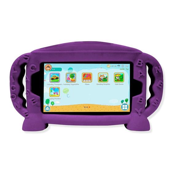 Imagem de Capa Infantil de Silicone Com Alça Compatível Com O Tablet Twist Tab T770 Multilaser 7 Polegadas