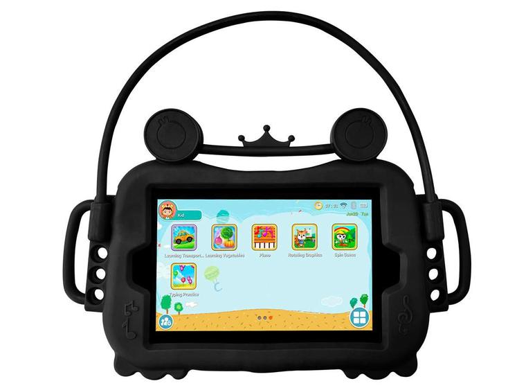 Imagem de Capa Infantil Tablet 8 Polegadas Suporte Carro Macia  Verde