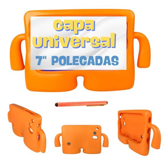 Imagem de Capa Infantil Universal Para Tablet 7" Pol + Caneta Touch