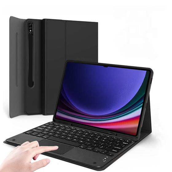 Imagem de Capa Inteligente Com Teclado Bluetooth TouchPad Para Tablet S8 Ultra