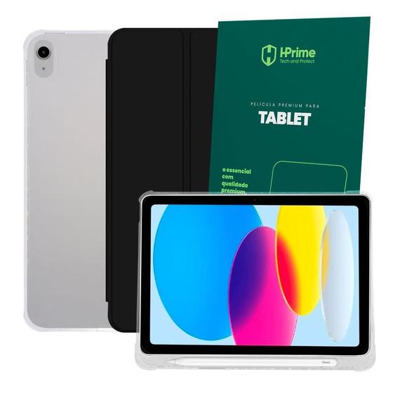 Imagem de Capa Ipad 10 10ª Geração 2022 Case 10.9 Smart Tpu Sleep Suporte Caneta + Pelicula HPrime Premium
