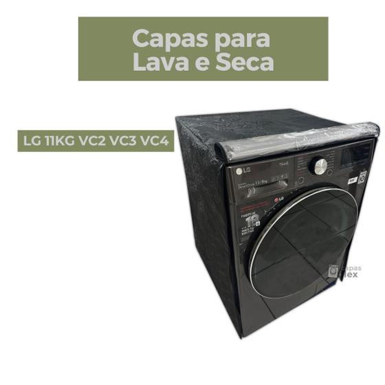 Imagem de Capa lava e seca lg 11kg vc2 vc3 vc4 transparente flex