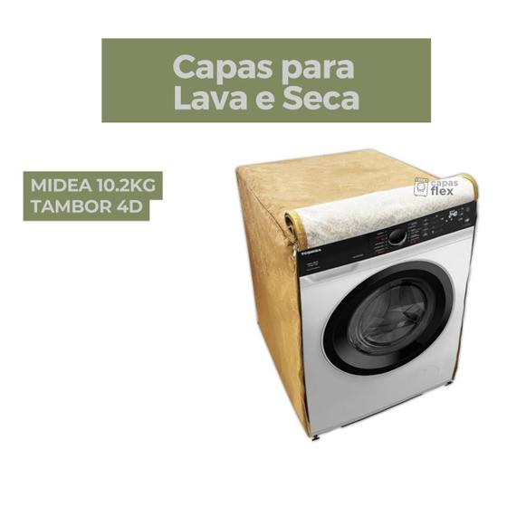 Imagem de Capa lava e seca midea 10.2kg tambor 4d impermeável flex