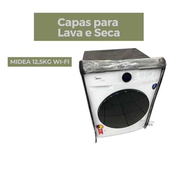 Imagem de Capa lava e seca midea 12,5kg wi-fi transparente flex