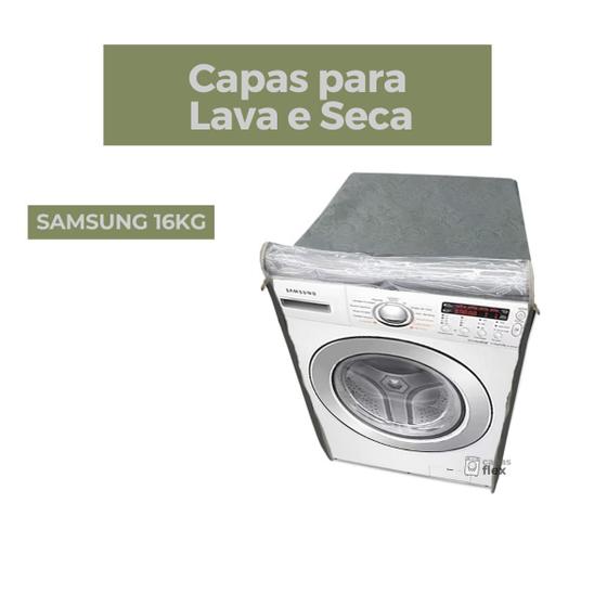 Imagem de Capa lava e seca samsung 16kg transparente flex