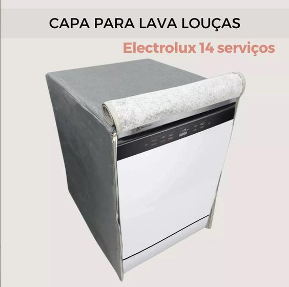 Imagem de Capa lava louças electrolux 14 serviços impermeável flex