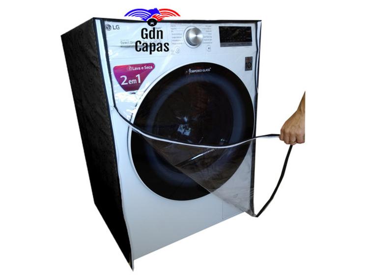 Imagem de Capa Lava Seca Philco inverter Pls12b 12kg Frente com zíper frente transparente