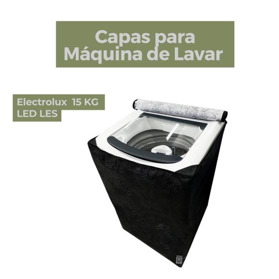Imagem de Capa lavadora electrolux 15kg led les impermeável flex