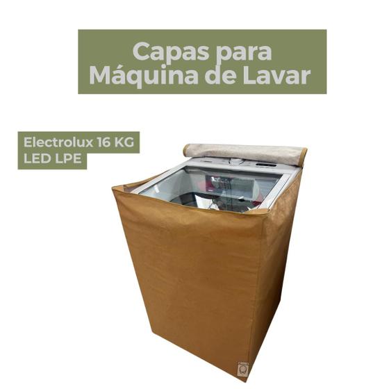 Imagem de Capa lavadora electrolux 16kg led lpe impermeável flex