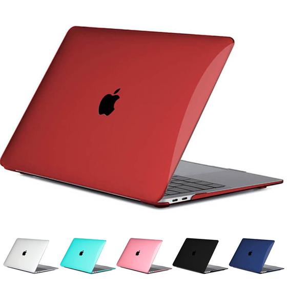 Imagem de Capa Logo Recortado Compatível Com Macbook Air 13.6 pol A3113 CorVermelha