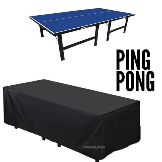 Imagem de Capa longa 2.74x1.53 para mesa de ping pong tênis de mesa