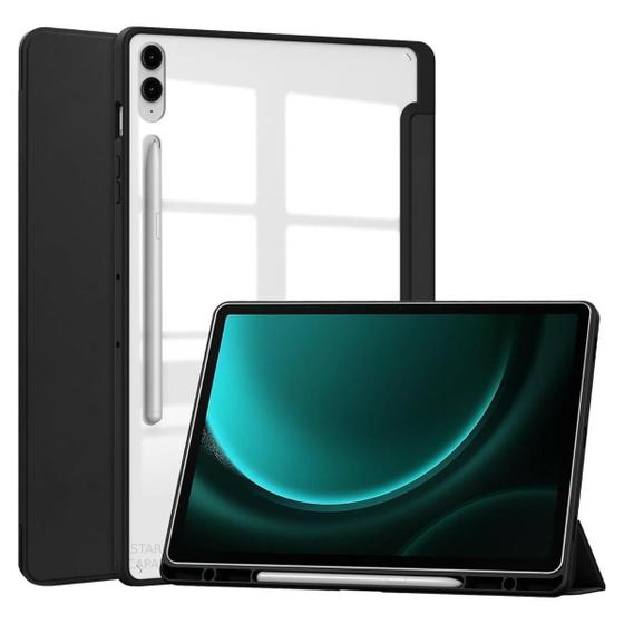 Imagem de Capa Magnética Acrílico p/ Samsung Tab S9 FE Plus 12.4 - Preto