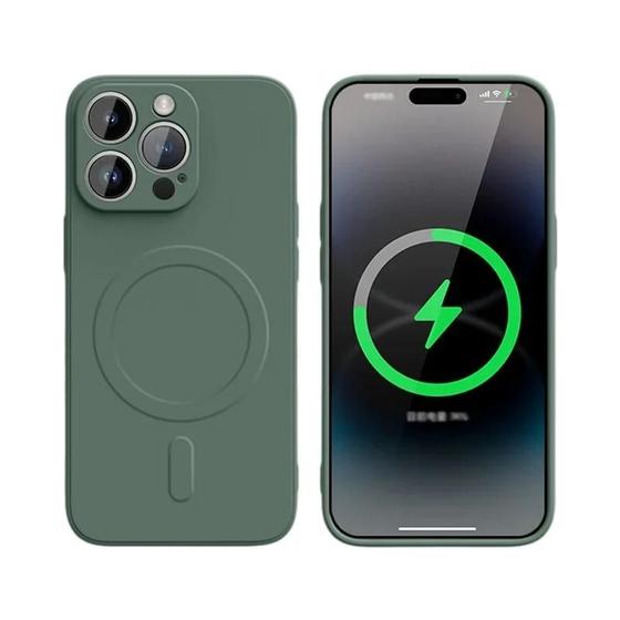 Imagem de Capa Magnética com Carregamento Wireless para iPhone 16/15/14/13/12/11 - Pro, Max e Mini