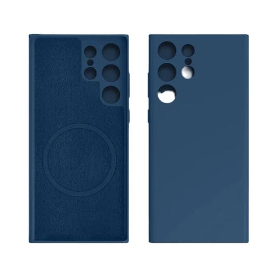 Imagem de Capa Magnética de Silicone para Samsung Galaxy S25/S24/S23/S22/S21 - Ultra/Plus - Compatível com Carga Sem Fio