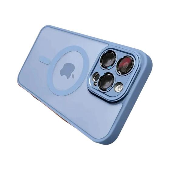 Imagem de Capa Magnética Fosca para iPhone 16/15/14/13/12/11 - Carregamento Sem Fio e à Prova de Choques
