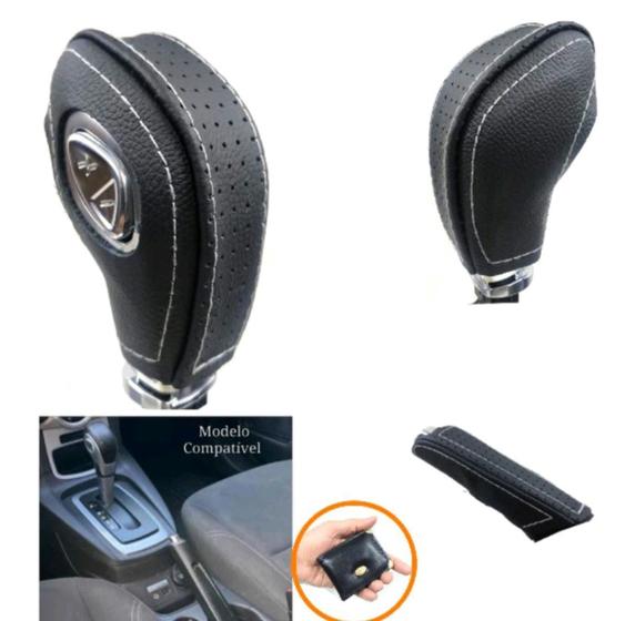 Imagem de capa manopla câmbio automático powershift Titanium Ford Ka EcoSport New Fiesta + freio