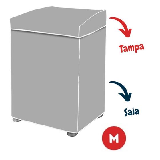 Imagem de Capa Máq. de Lavar M Cinza - Consul/Brastemp 10-12Kg