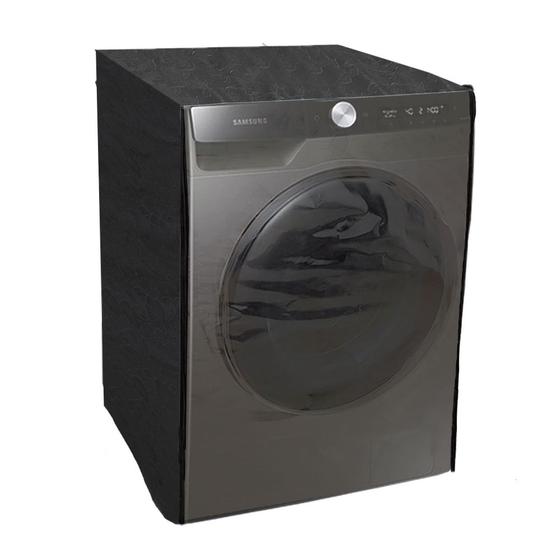 Imagem de Capa Maquina Lava E Seca Samsung 11 Kg Ziper Com Frente Transparente Preta