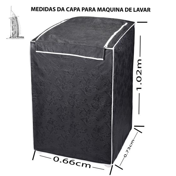 Imagem de Capa Máquina Lavar Electrolux 13kg 14kg 15 kg 16kg Impermeável C Zíper