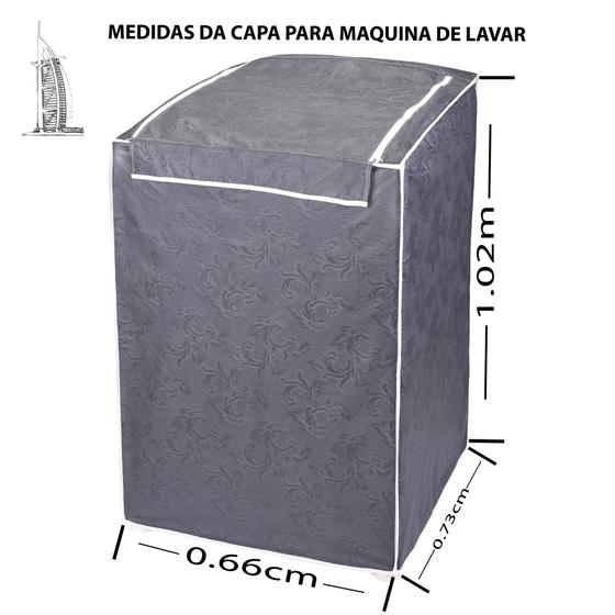 Imagem de Capa Máquina Lavar Electrolux 13kg 14kg 15 kg 16kg Impermeável C Zíper