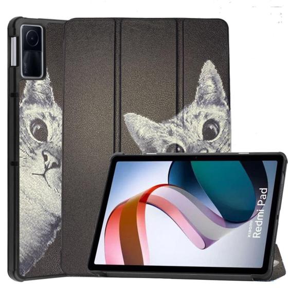 Imagem de Capa Material Sintético Estampada Para Tablet Redmi Pad + Vidro