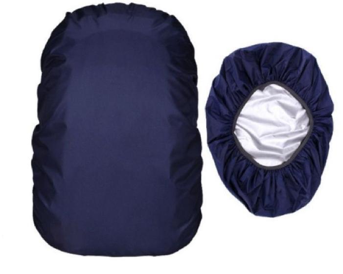 Imagem de Capa Mochila Impermeável Proteção Chuva Média Azul Marinho