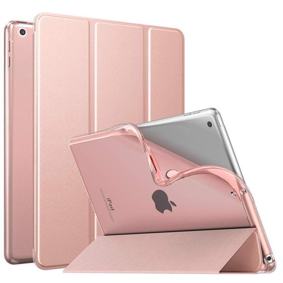 Imagem de Capa MoKo para iPad de 9ª, 8ª e 7ª geração de 10,2" com suporte em ouro rosa