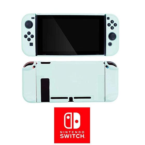 Imagem de Capa nintendo switch case proteção joycon verde pastel