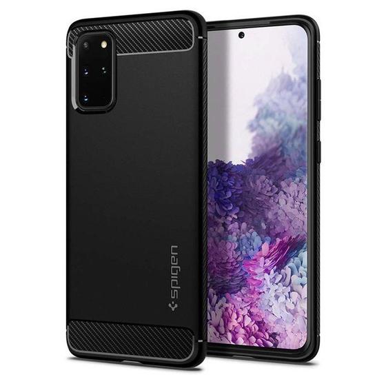 Capa Original Spigen Galaxy S20 Plus Rugged Armor Matte Menor preço em Capa Original Spigen Galaxy S20 Plus Rugged Armor Matte