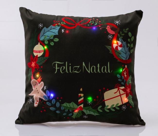 Imagem de Capa p/ Almofada Natal c/ Led Rozac