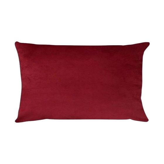 Imagem de Capa para Almofada em Veludo Liso Retangular 60x40 Bordo