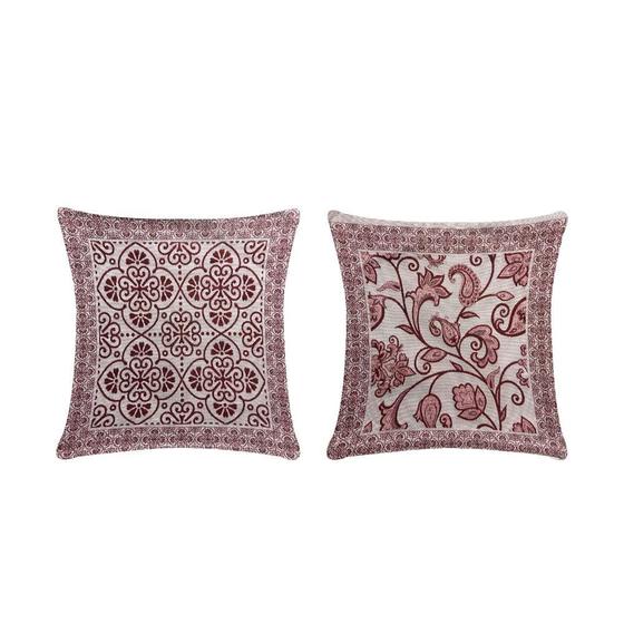 Imagem de Capa Para Almofada Grécia 1 Peça 45cm x 45cm 60% Algodão / 40% Poliéster Tecido Jacquard Com Zíper