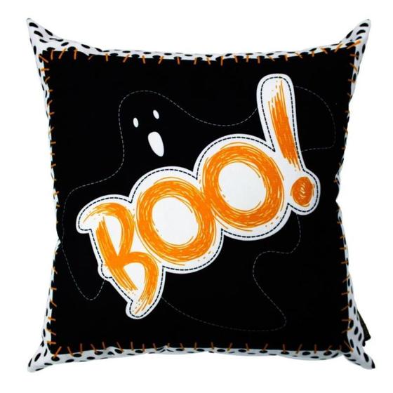 Imagem de Capa para Almofada Halloween Boo Poá 329118 43x43 Cm Belchior